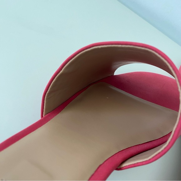 Matt & Nat Manya coral pink vegan suede open-toe mules in size 10 - Picture 12 of 16